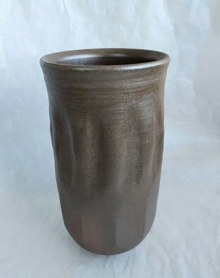 上野焼〆花入 (未使用 新品同様)