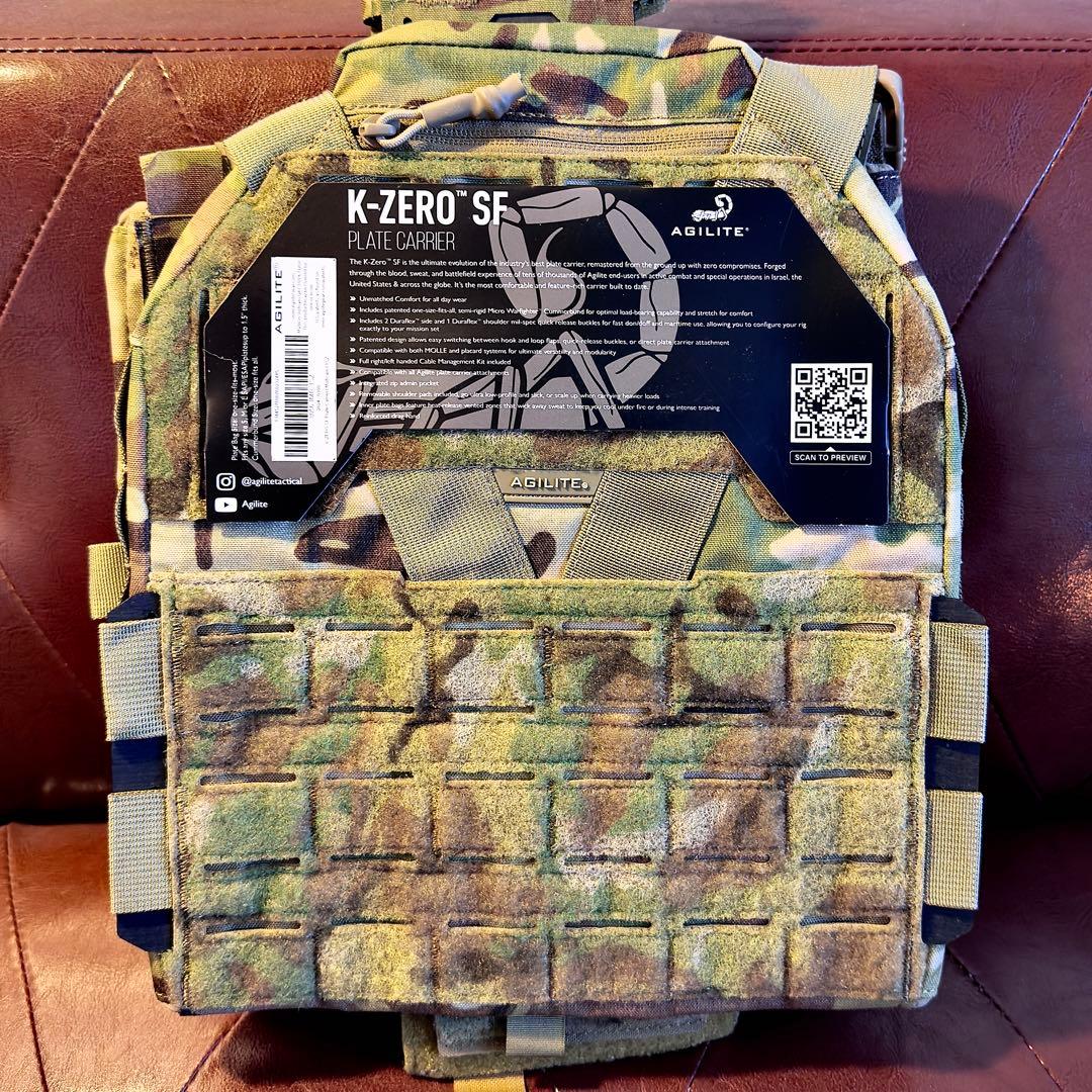 【実物新品】AGILITE K-ZERO SF マルチカム 薄型プレートキャリア