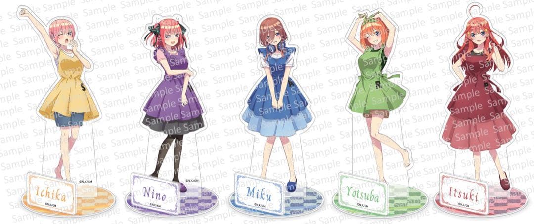 ［コンプリート］五等分の花嫁　シャープ　アクスタ　一花　二乃　三玖　四葉　五月