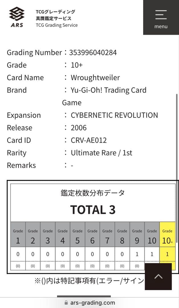 【世界に1枚】遊戯王　フレンドック　旧アジアレリーフ　ARS10＋