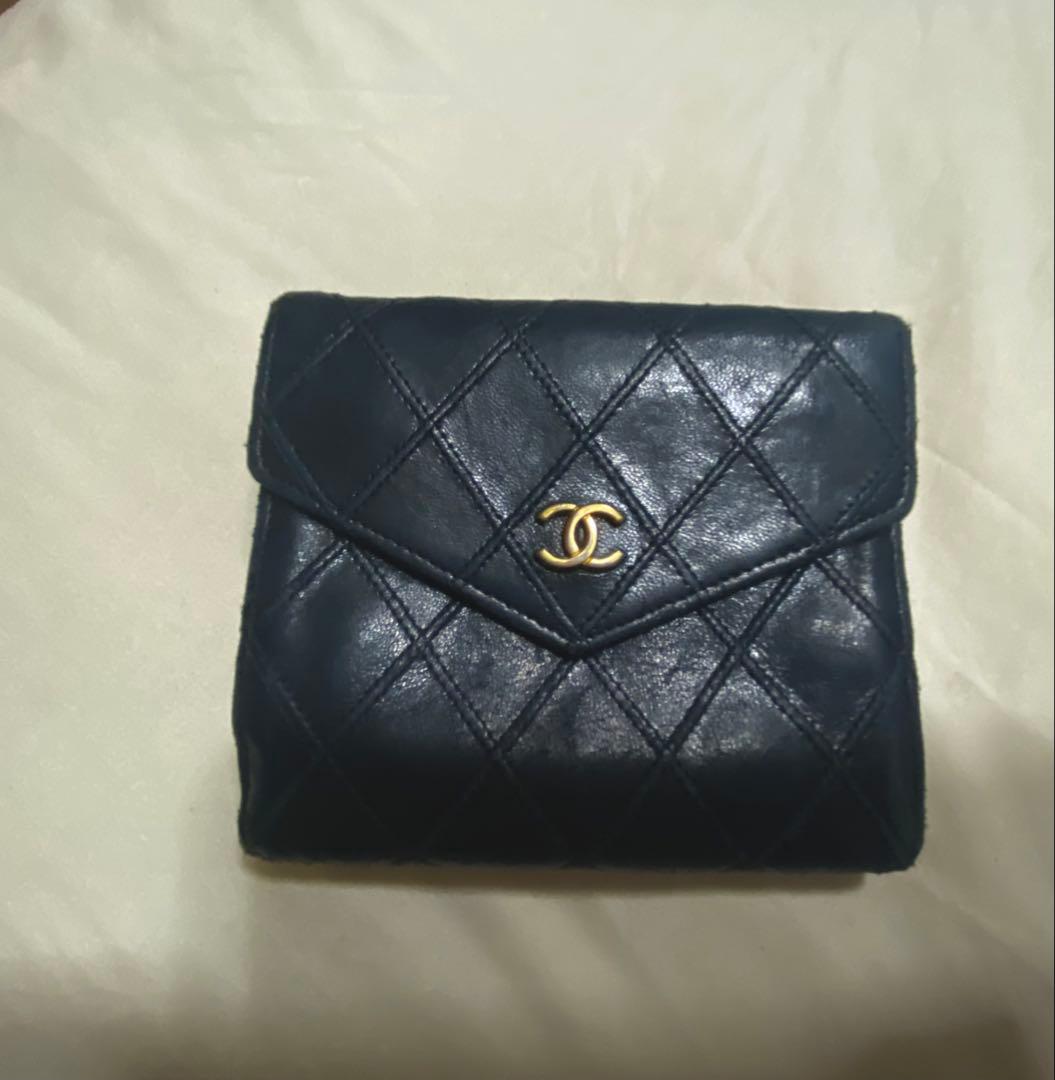 値下げしました　CHANEL シャネル　二つ折り　ビコローレ　コンパクト　財布
