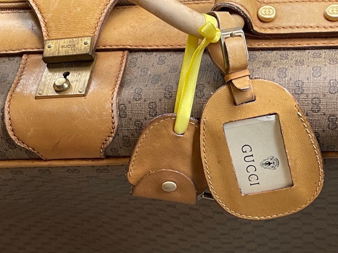 【希少品】オールドグッチ シェリーライン GGスプリーム トラベルバッグ