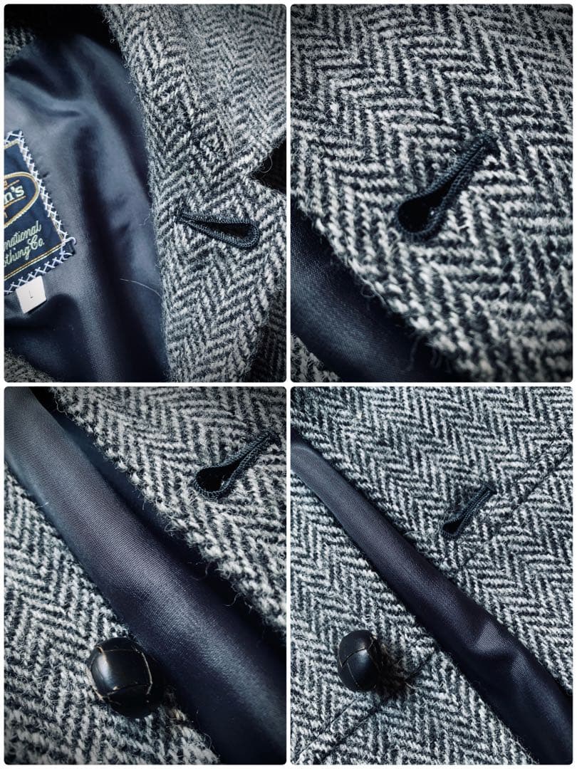 Brown’s ヘリンボーンジャケット　ハリスツイード生地の英国製　カスタム品