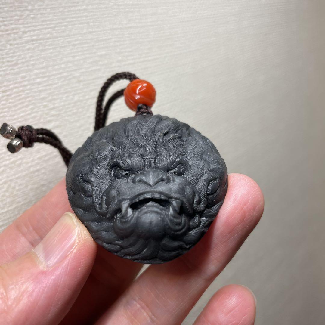 和田玉の猿面