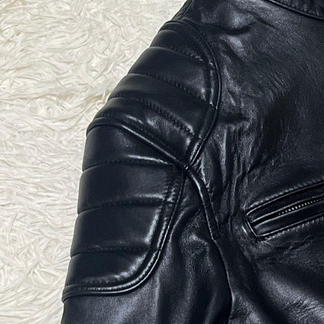 ✨新品 未使用✨ FORTIME ライダース ジャケット ラムレザー 羊革 XL