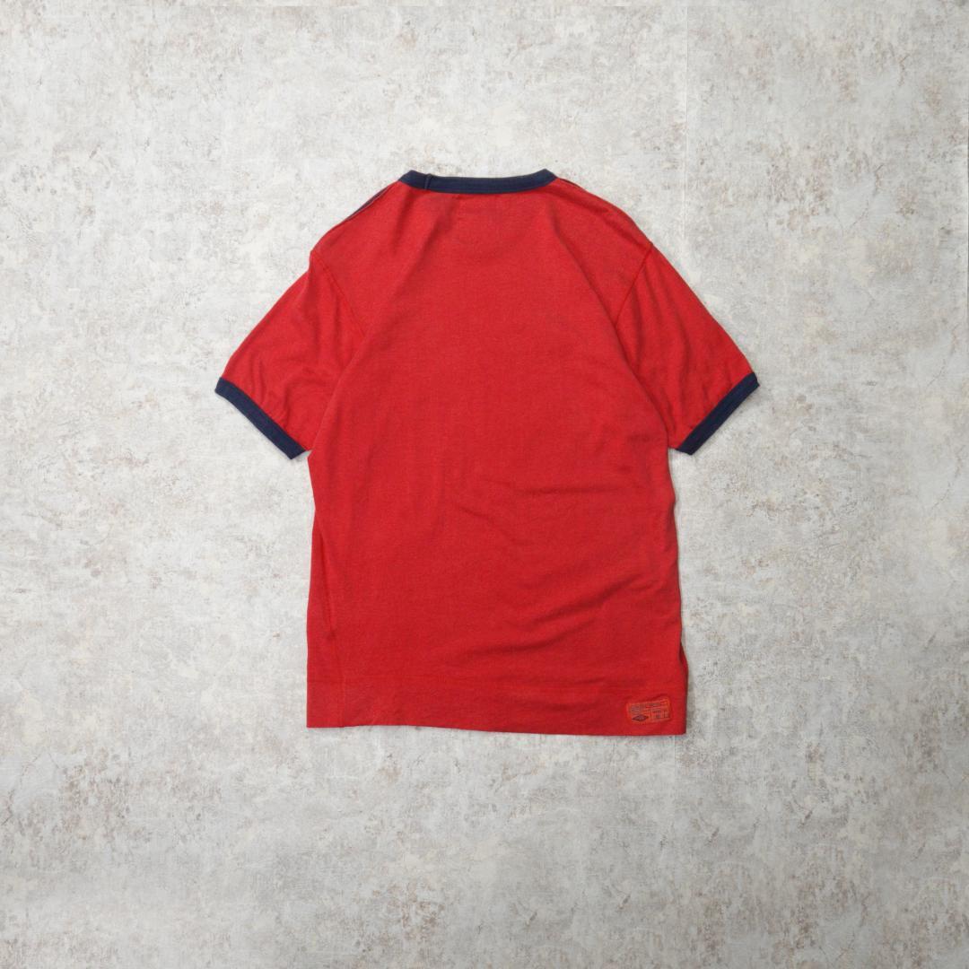 ポールスミススポーツ × アンブロ 00s リンガーTシャツ M レッド