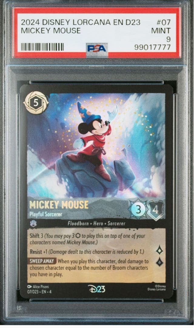ロルカナ D23 expo2024限定 ミッキー ソーサラー PSA9