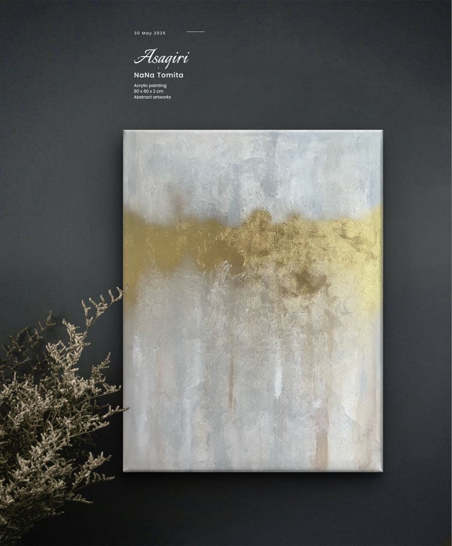 インテリア/和風/禅/絵画/アート/抽象画/モダン/ホテル/ホワイト/ゴールド