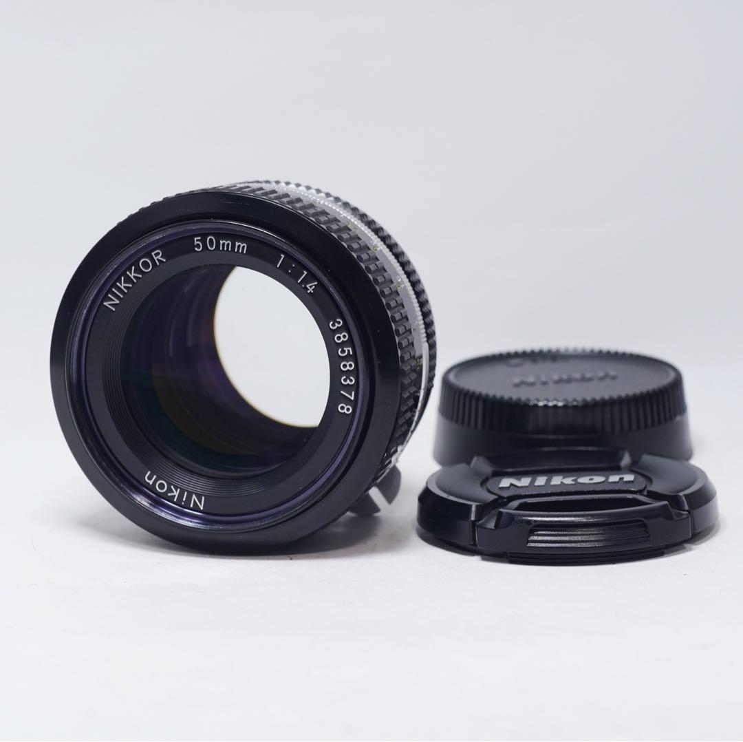 美品 Nikon Nikkor 50mm F1.4 非Ai MFレンズ