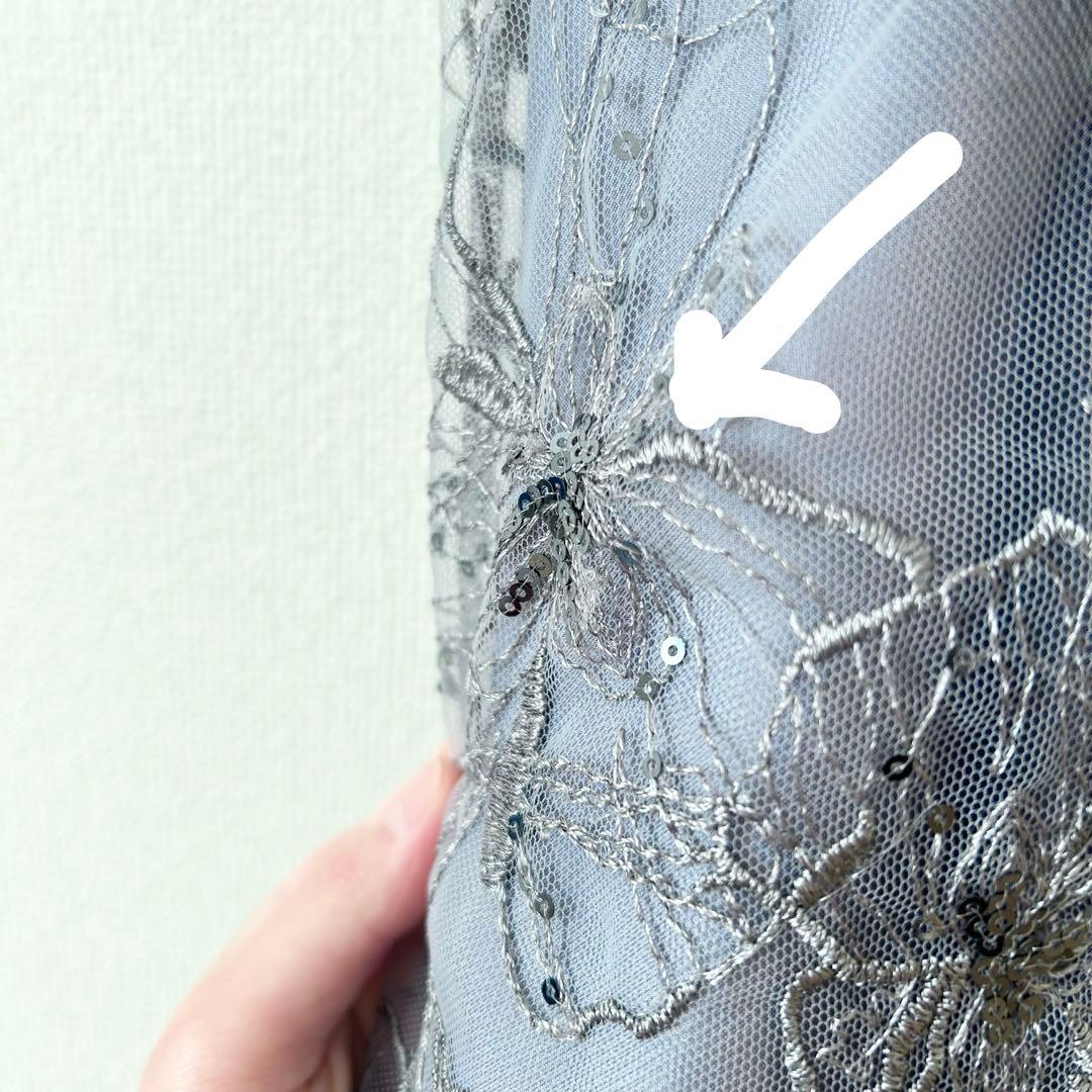 2回着用クリーニング済♡スパンコール パーティー ドレス 結婚式 お呼ばれワンピ