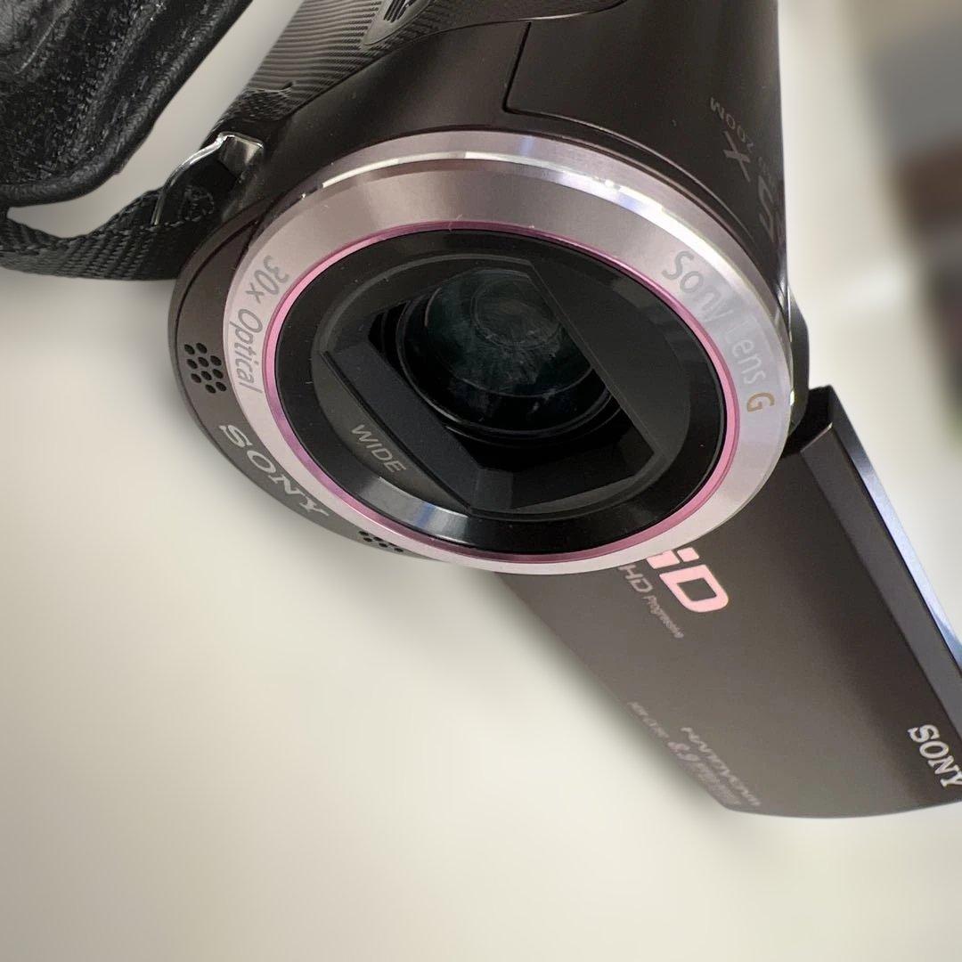 【美品】SONY HDR-CX390 ハンディカム ボルドーブラウン