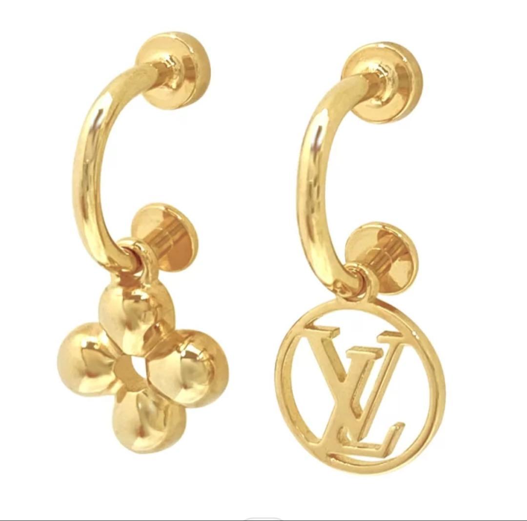 Louis Vuitton ゴールドトーン ピアス