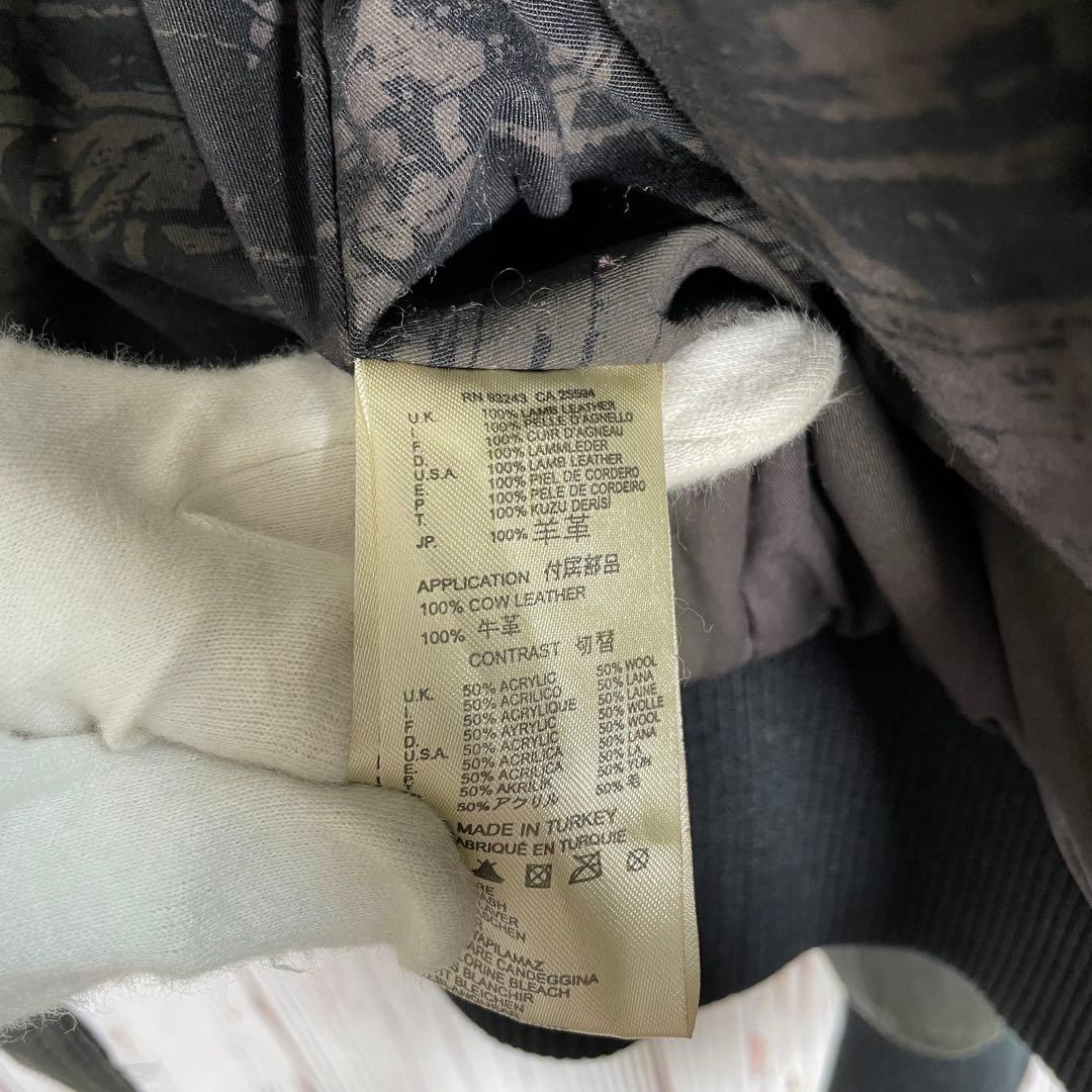 【人気】ディーゼル　レザージャケット　ライダースジャケット　シングル　緑　羊革