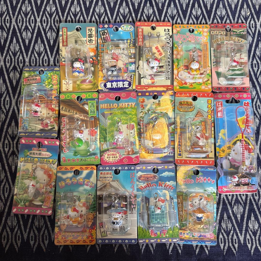 た*ぽ様 ご当地キティ　ストラップ 16個セット 東京限定