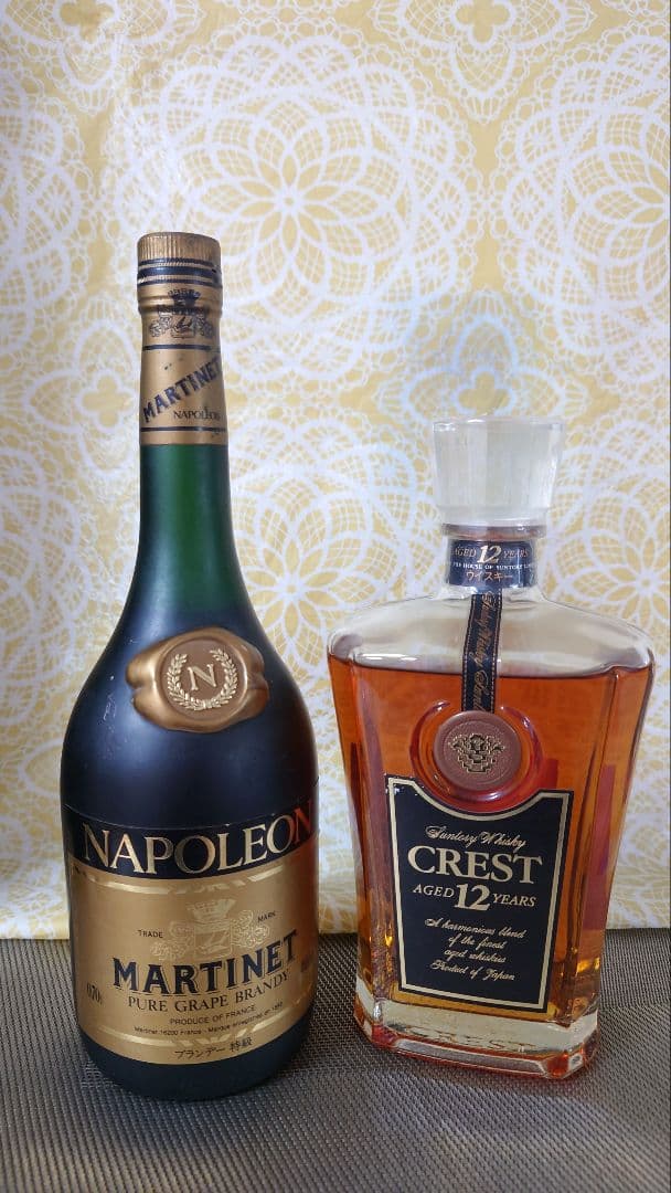 サントリー CREST 12年 ウィスキー ナポレオン ブランデー マルチネ