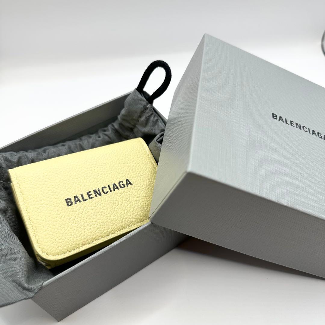 【新品未使用】BALENCIAGA バレンシアガ　三つ折り　財布　レザー