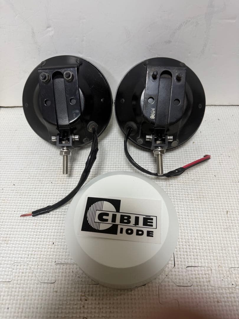 当時物デュアルカウル用CIBIEフォグランプ/ライトカバー付シビエ/検マーシャル