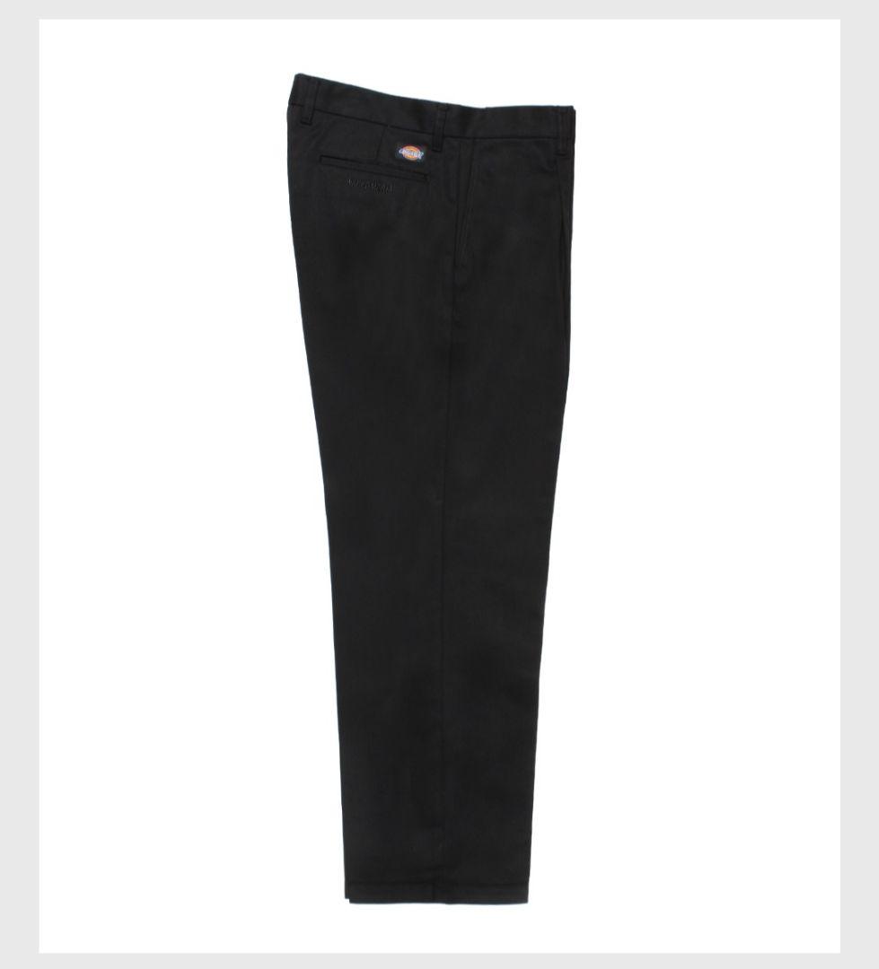 新品L ワコマリア DICKIES PLEATED TROUSERS 黒