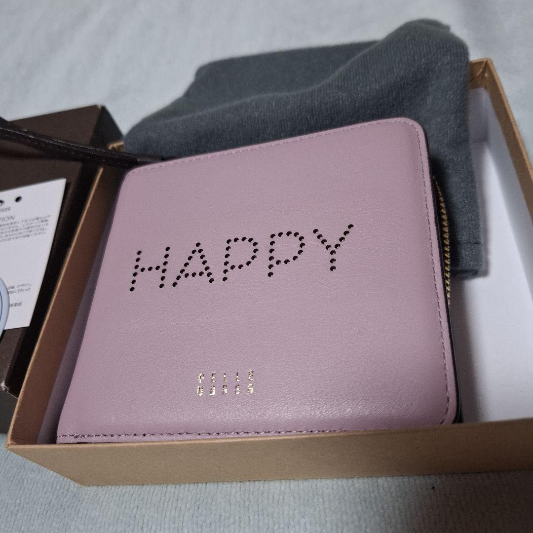 PELLE BORSA HAPPY 二つ折り財布