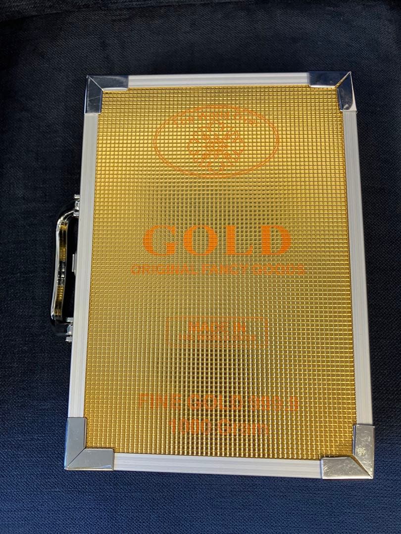 金色 麻雀牌セット アルミケース付き