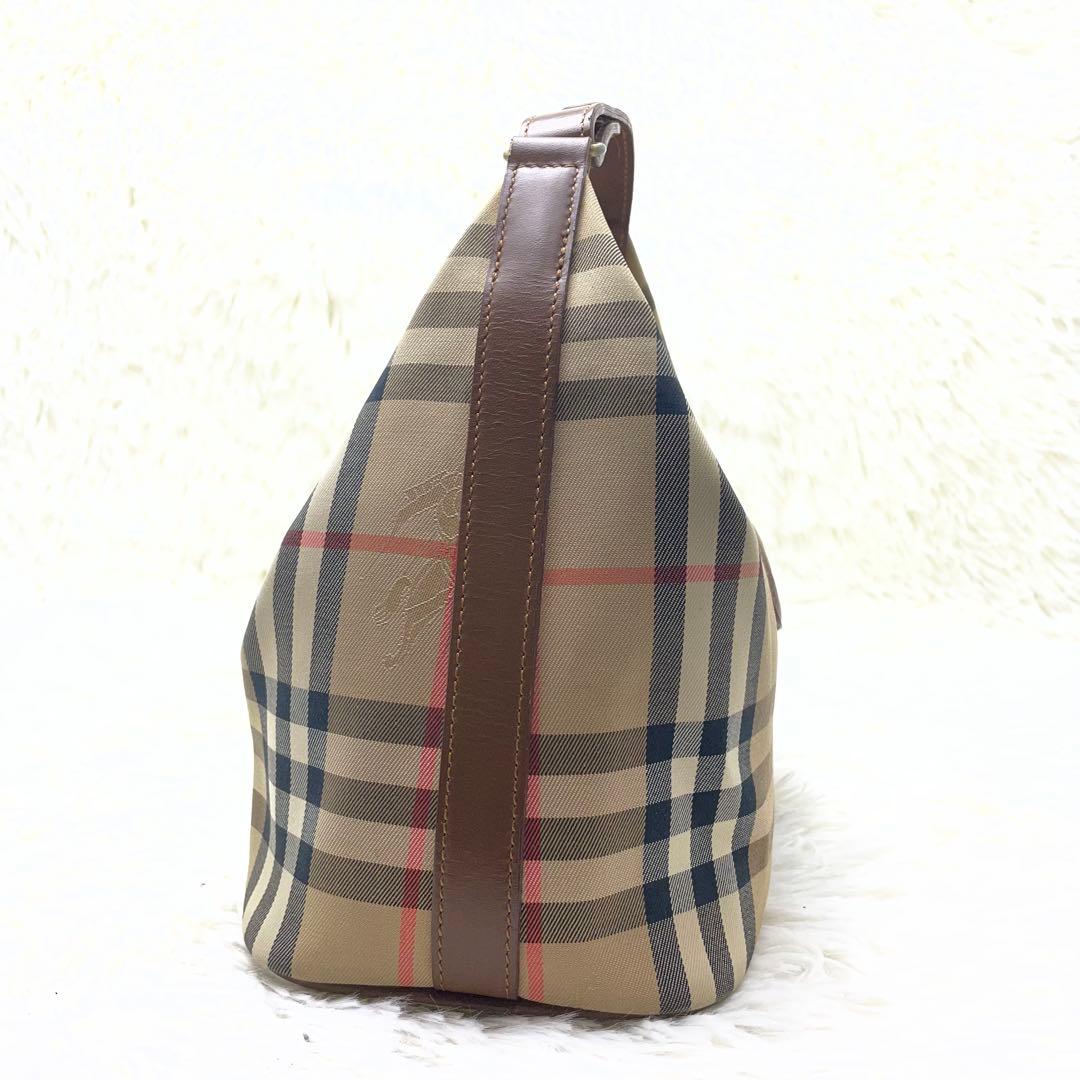 バーバリー ハンドバッグ ノバチェック シャドーホース キャンバス　トートバッグ