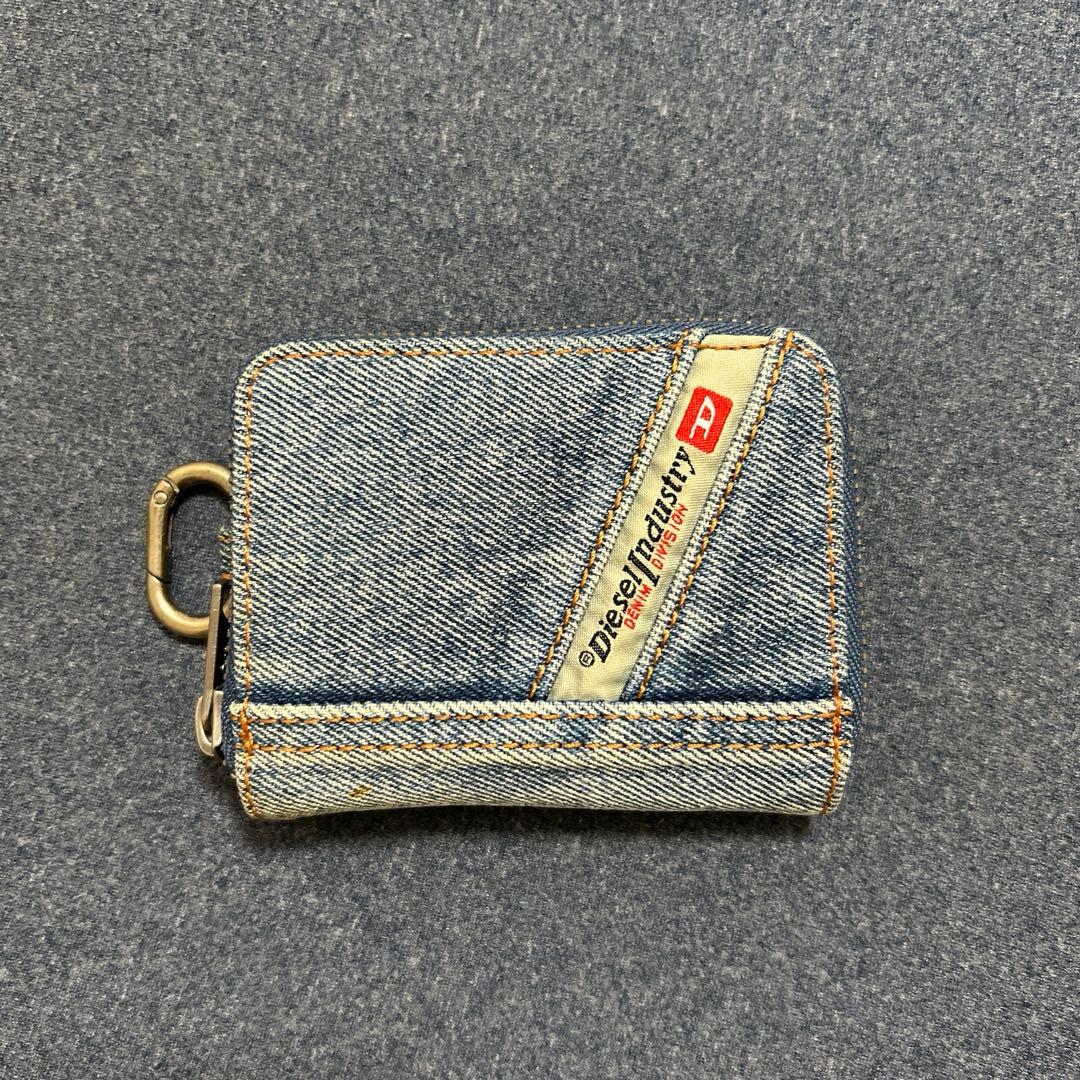 DIESEL ディーゼル　キーケース　ウォッシュデニム　ラウンド型　ウォレ