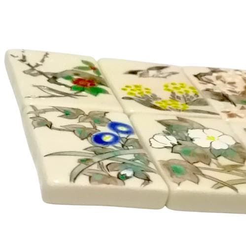 ☆大特価☆【新品】箸置き　琳派　花鳥十二月　安徳　京焼　清水焼　酒井抱一　日本画