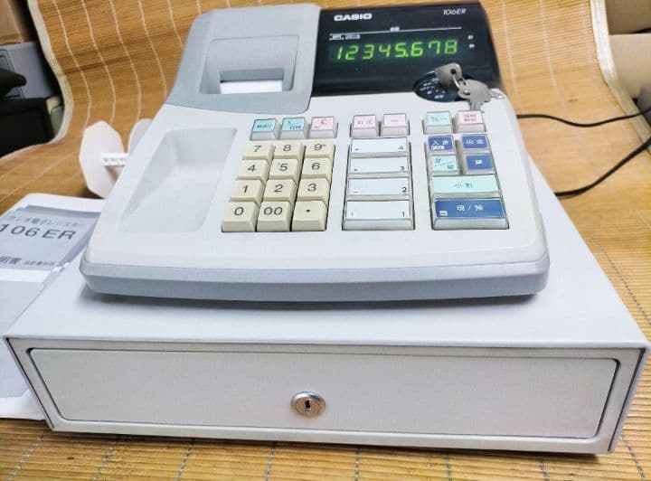 カシオレジスター　106ER　簡単便利特殊　送料込　000152