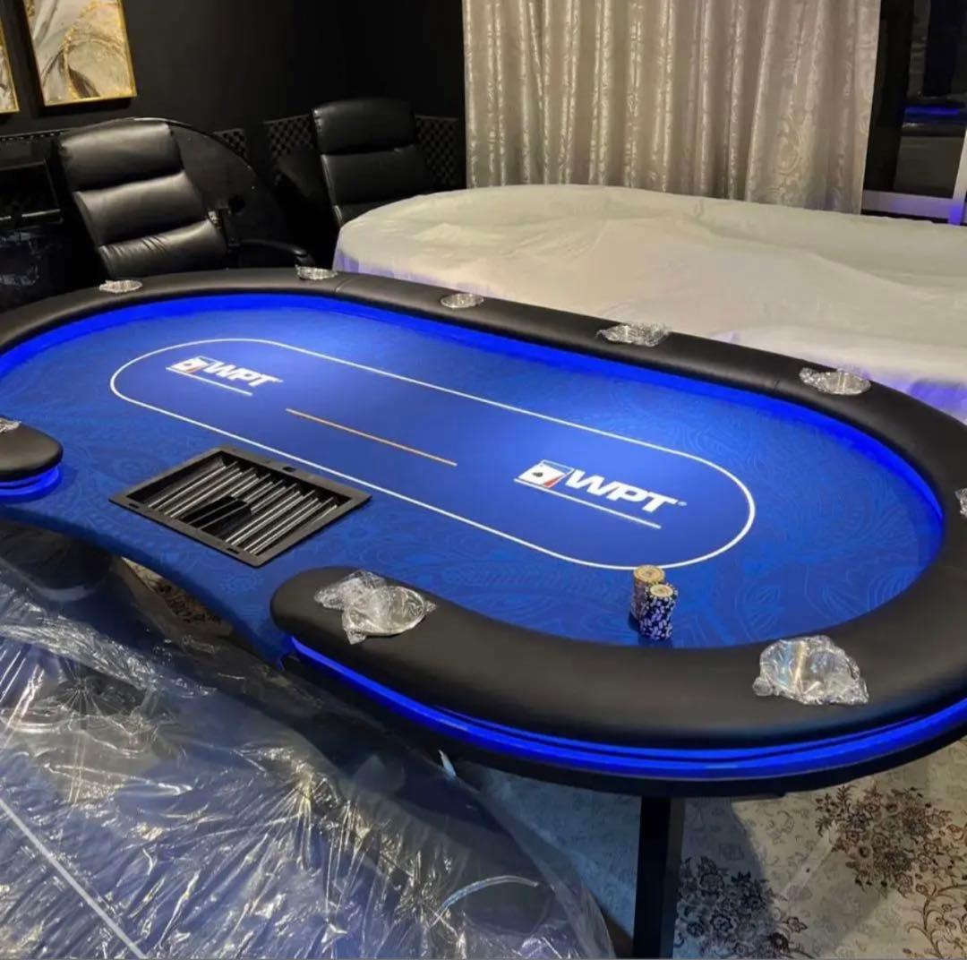 高級　ポーカーテーブル　カジノテーブル　テキサスホールデム　チップ　poker