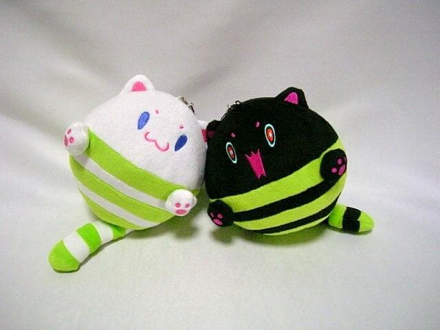 ◆2点　SDVX　TAMA猫　白　黒　ぬいぐるみ セット　サウンドボルテックス◆