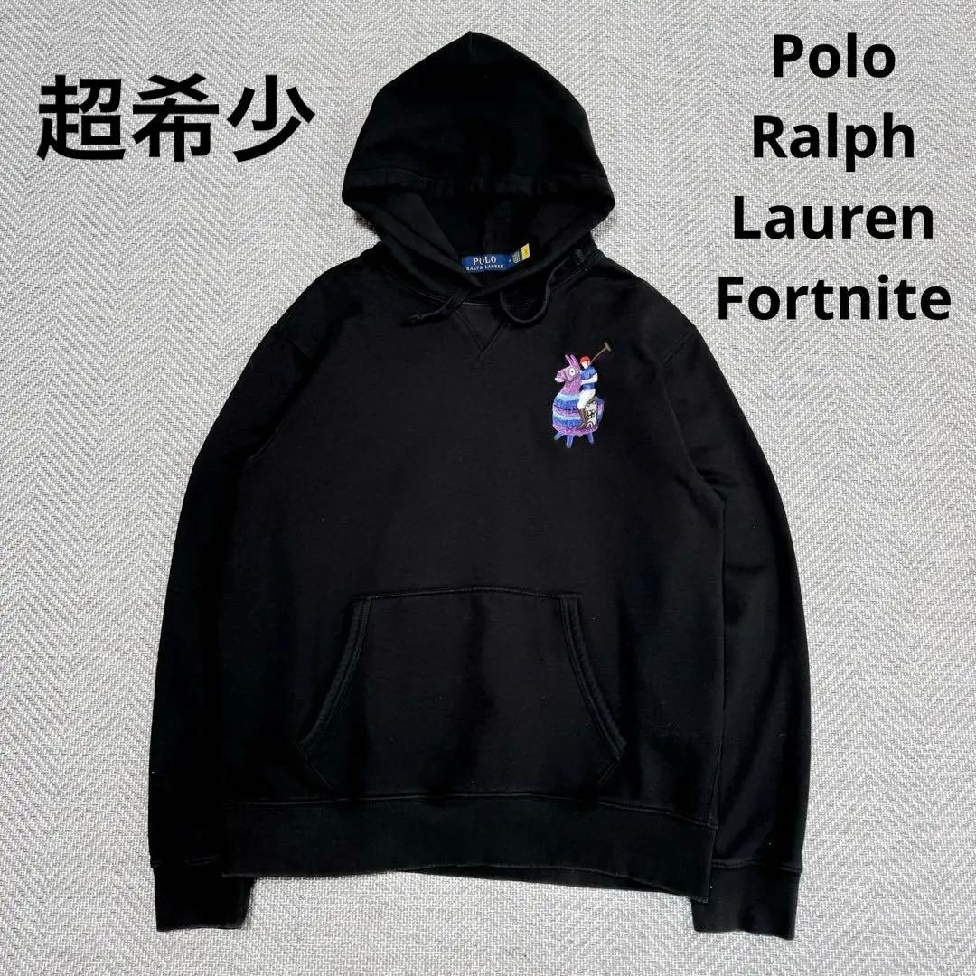 美品 ポロラルフローレン フォートナイト コラボ フーディ ブラック M 現行