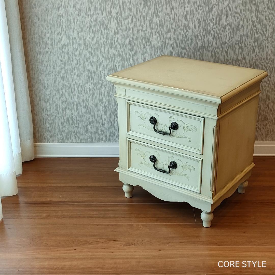 アンティーク　ビンテージナイトテーブル ロココ調　A33