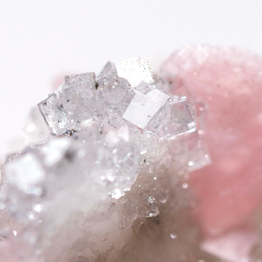 中国 ロードクロサイト フローライト 天然石 原石 鉱物標本 鉱石 蛍石 725