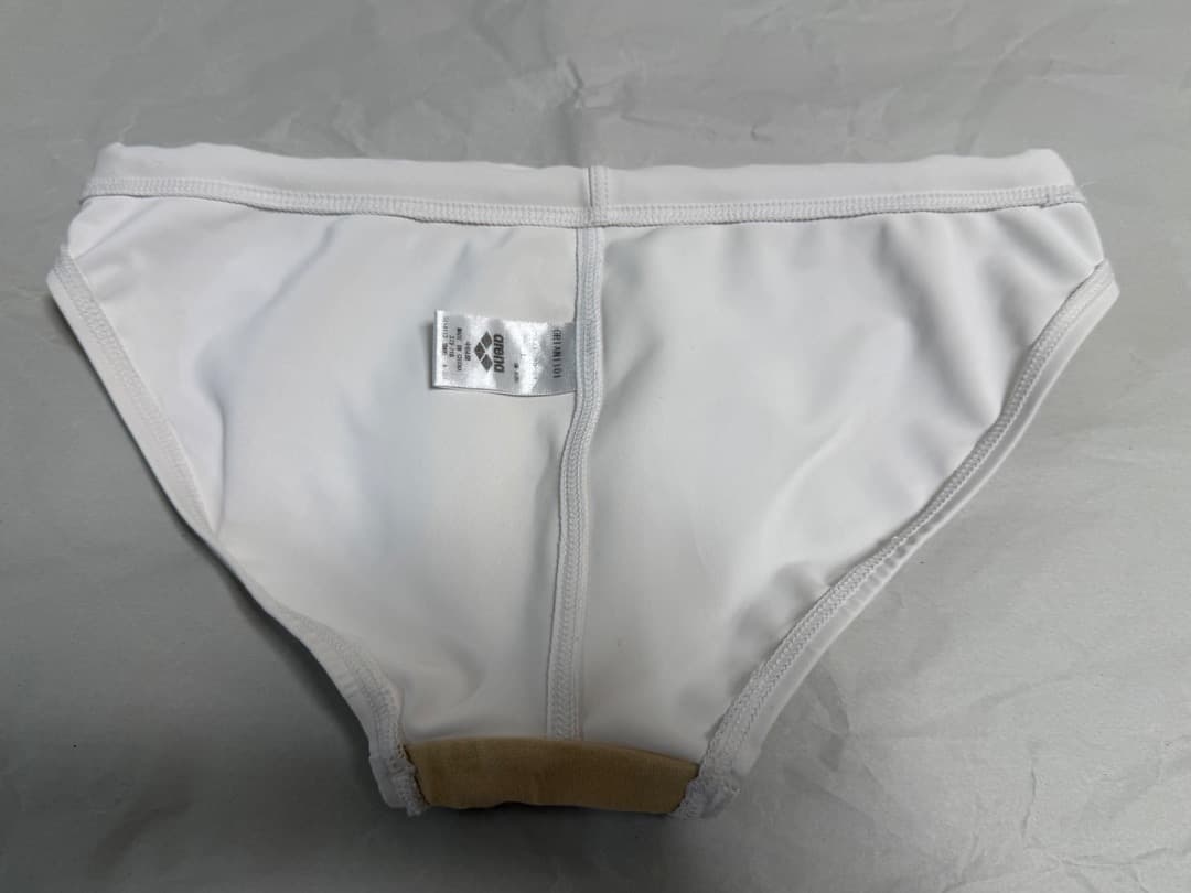 【Lサイズ】arena 競泳水着 【ホワイト 白】競パン