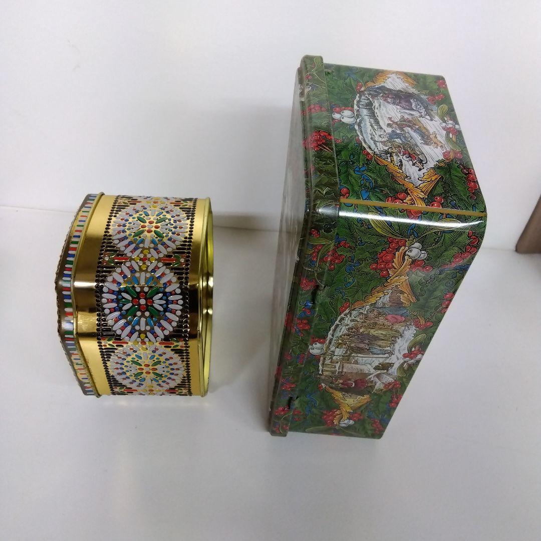 2個セット 空き缶　空缶　レトロ　お菓子缶