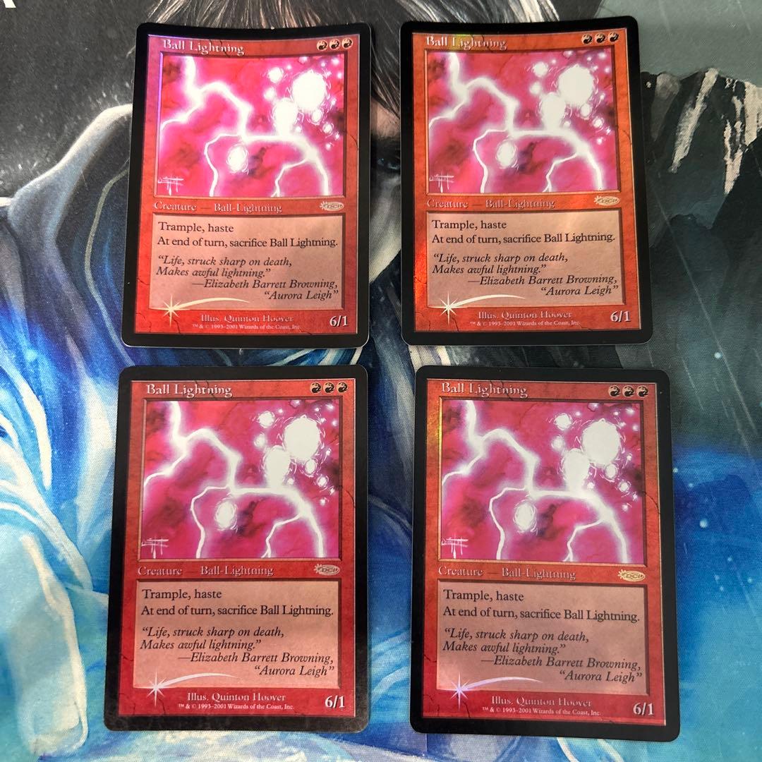 mtg Foil ボール・ライトニング/Ball Lightning 英語 4枚