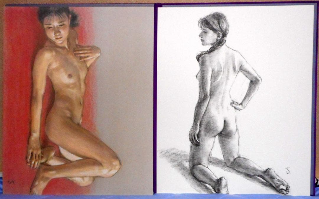 【値下】高塚省吾 素描集『女たち』（芸術新聞社）外箱付き 極美品 1993年初版