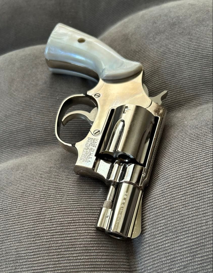 【タナカ】S&W M36 チーフ トラビスモデル ニッケルフィニッシュ ガスガス