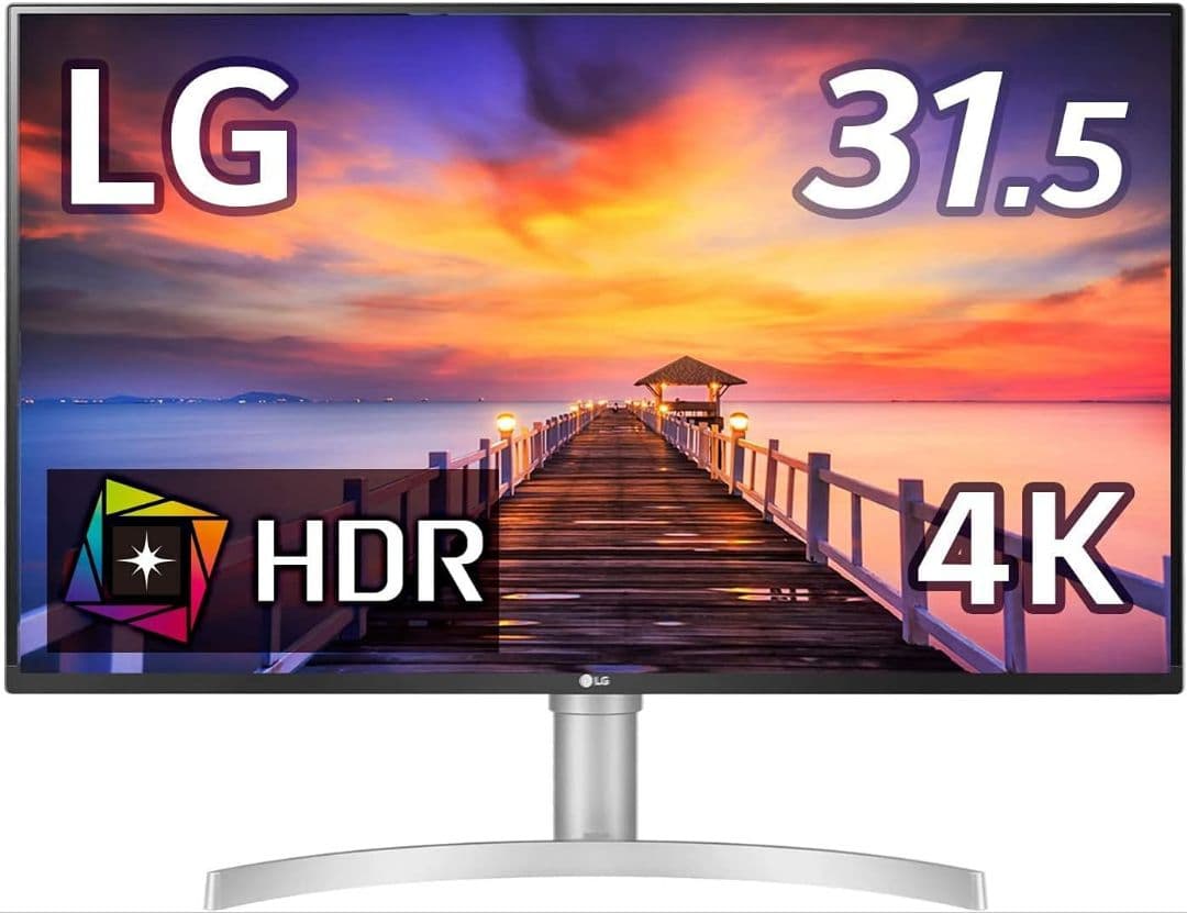 LG フレームレス モニター ディスプレイ 32UN550-WAJP 31.5