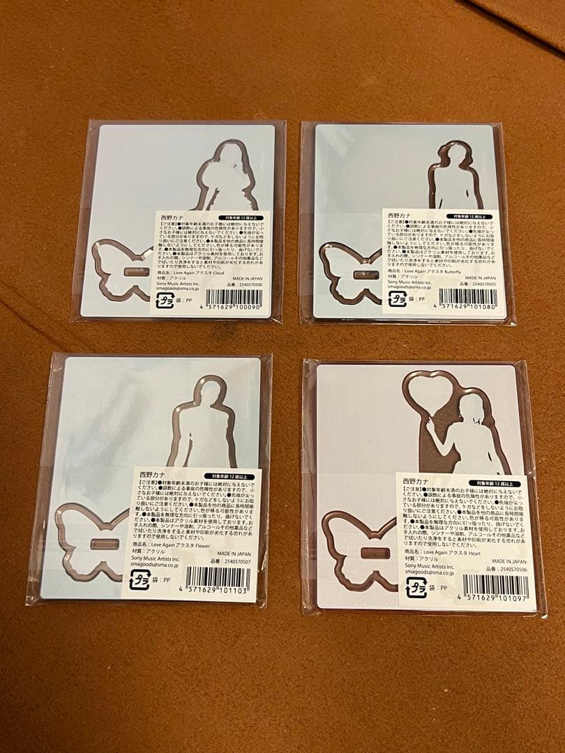 西野カナ　2024 Love Again アクスタ　アクリルスタンド　4種