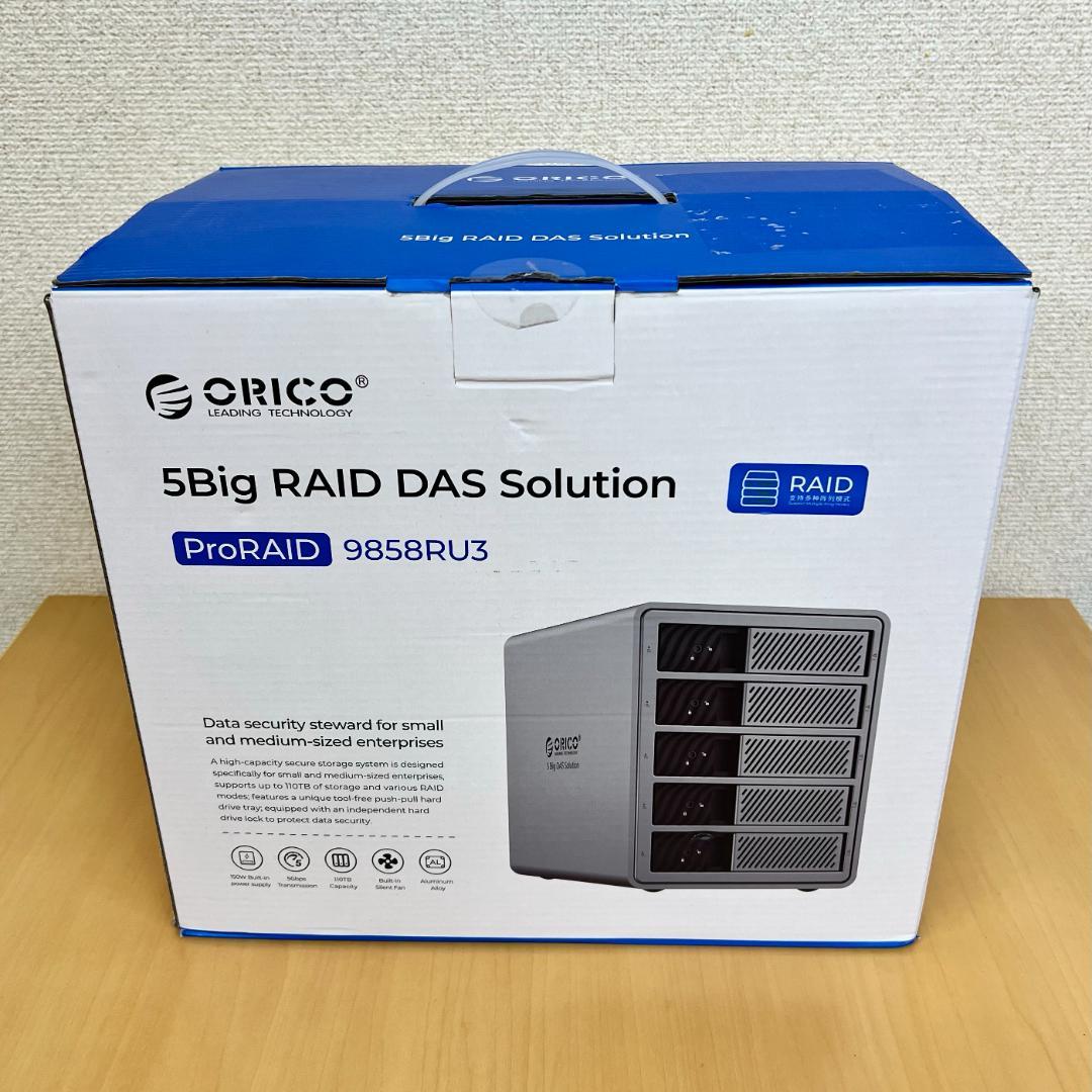 【HDD5基 組込済】ORICO 9858RU3 5ベイRAID HDDケース