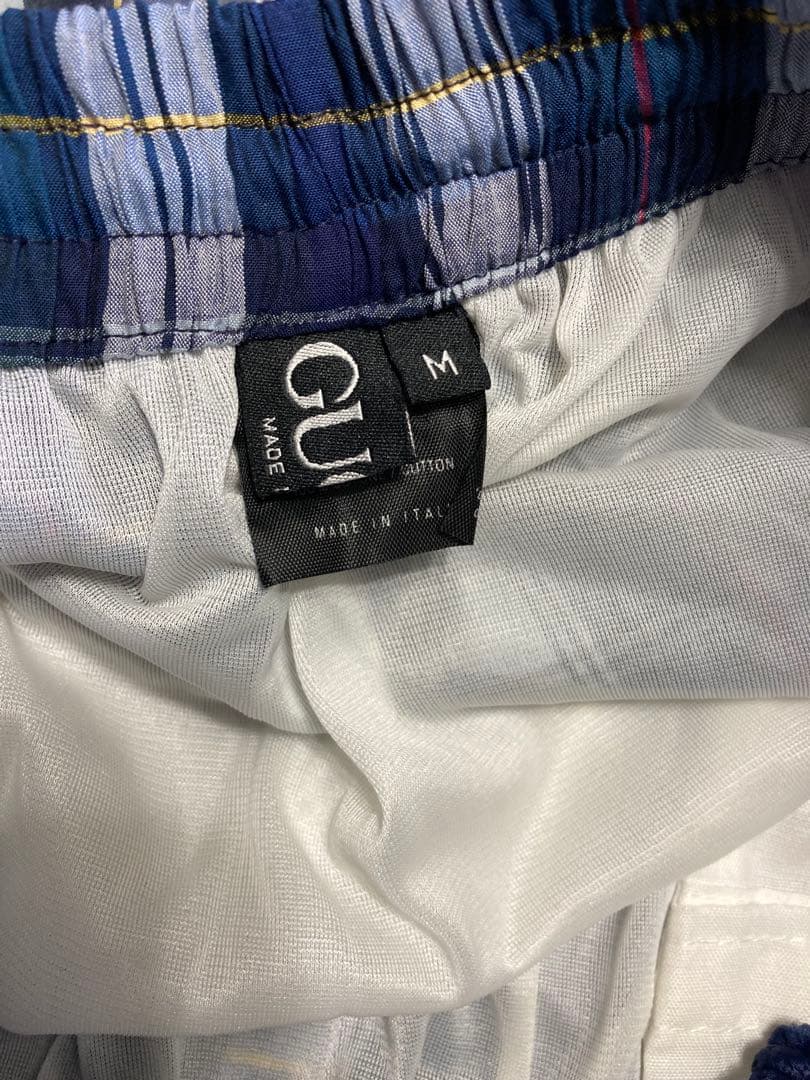 未使用品 GUCCI ネイビー系チェック 水着 ショートパンツ