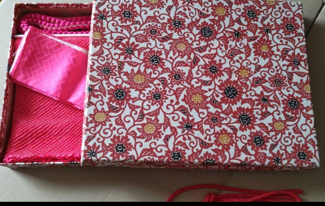 ★紅型振袖/帯/帯揚/帯締/伊達襟/５点セット★おまけ付