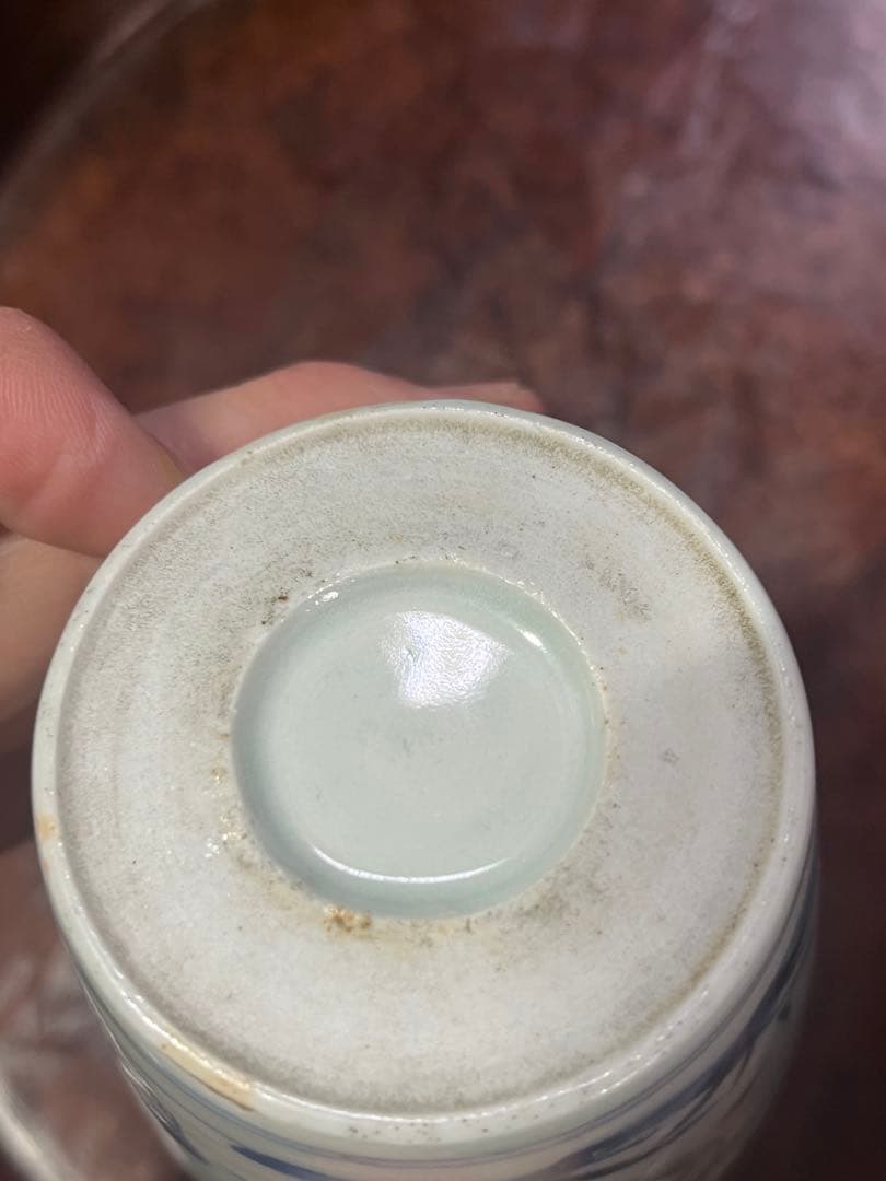 古伊万里　蕎麦猪口　そば猪口　舟曳　船　民藝　民芸　くらわんか