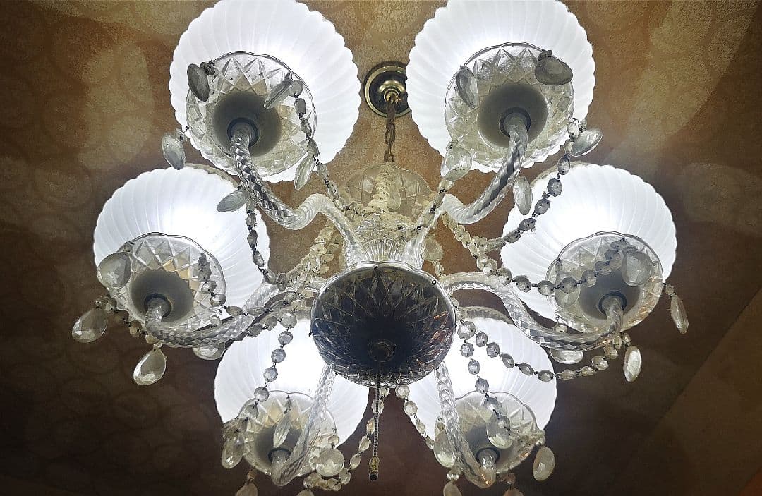 昭和レトロ シャンデリ２個セット