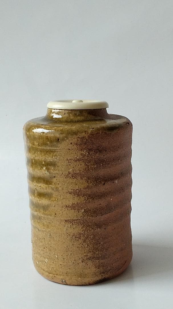 信楽焼 茶入 今井桂秋 作 仕覆 雪月花七宝緞子 茶道具 共箱 新品 未使用品