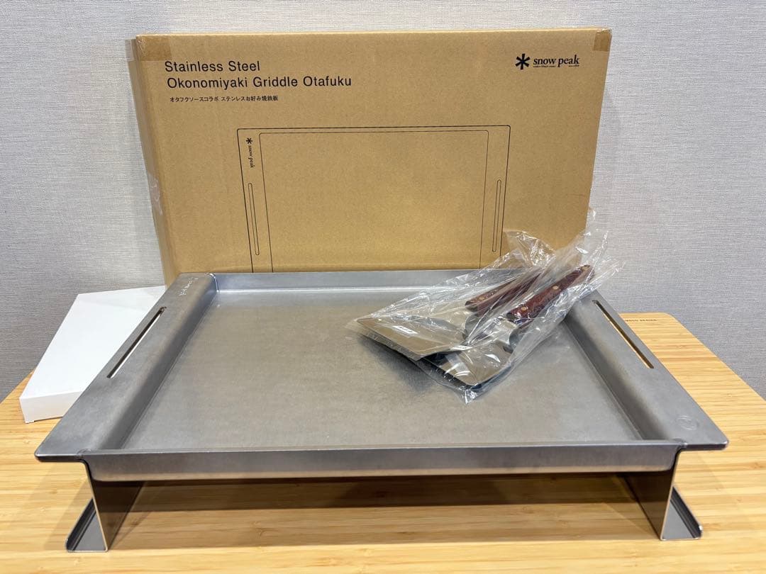 スノーピーク オタフクソース ステンレスお好み焼鉄板 GR-055-OTF