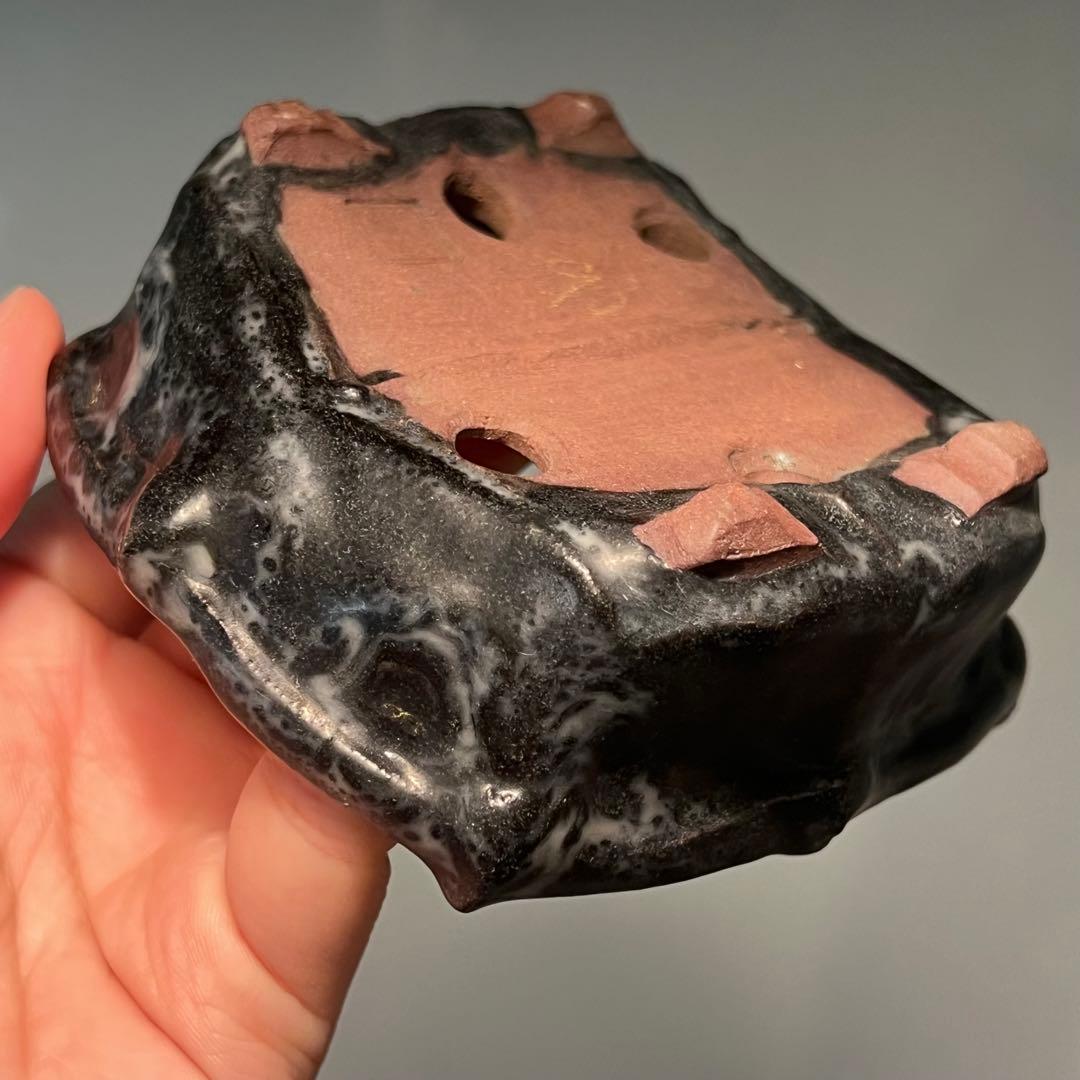 846.古鉢 盆栽鉢 植木鉢 山野草鉢 10*11.5*4.4cm