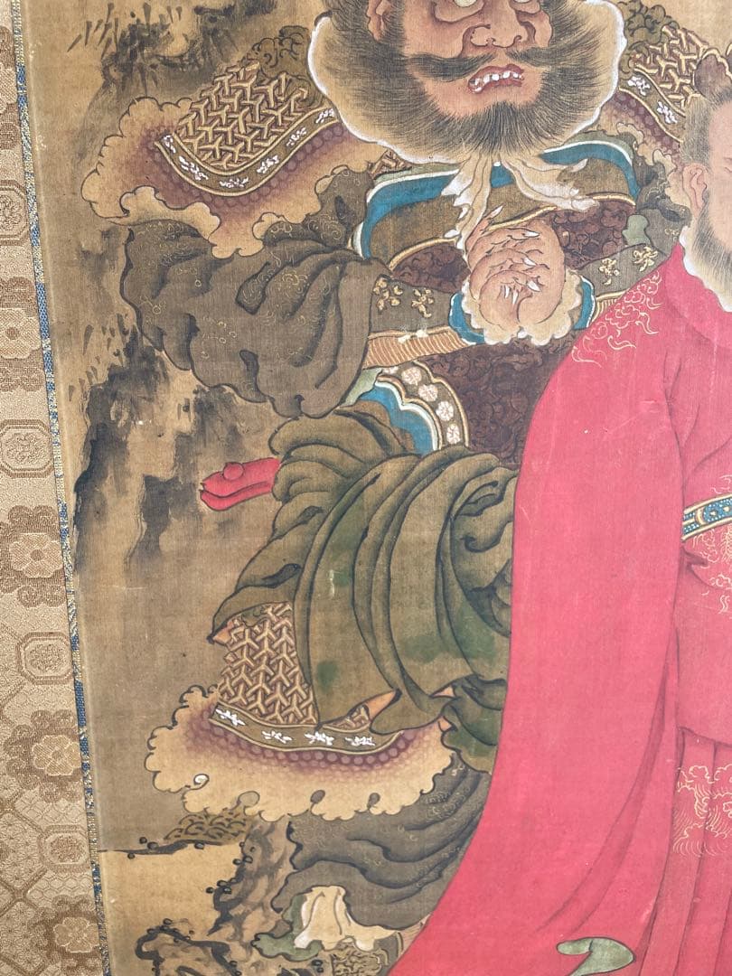 【模写】希品 超大幅 鐘馗図 明治～昭和初期　魔除けの神 厄除け 疫病除け　無銘