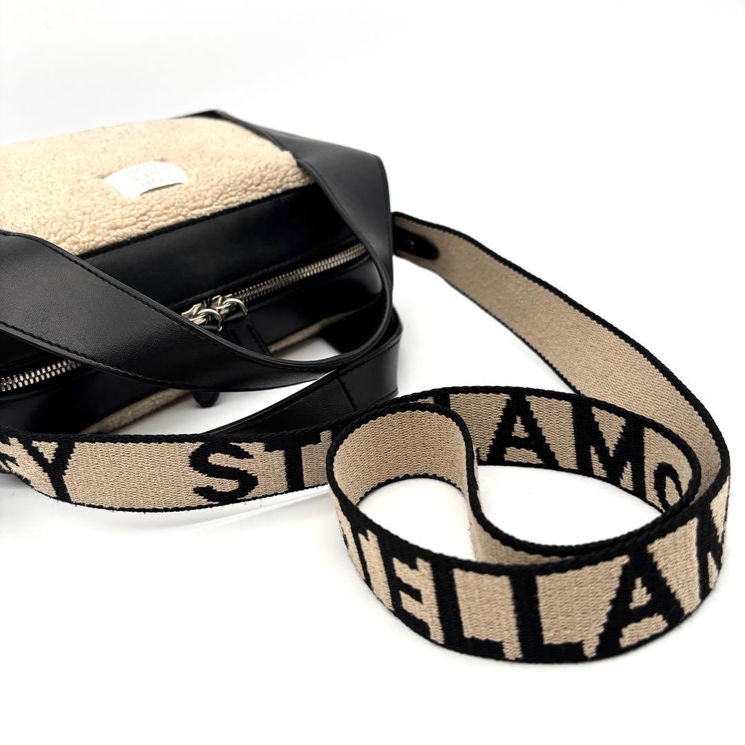 美品 ステラマッカートニー 2way ショルダーバッグ ロゴ ボア レディース